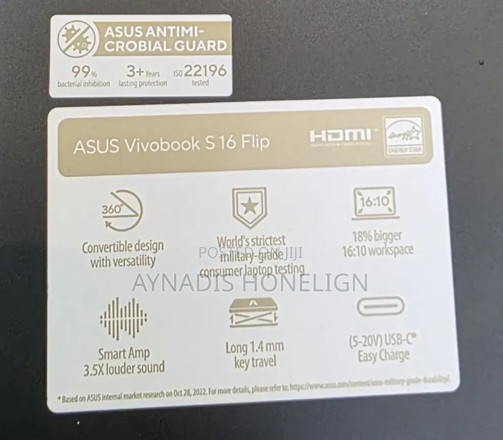 New Laptop Asus Vivobook 16 16GB Intel Core i9 SSD 1T