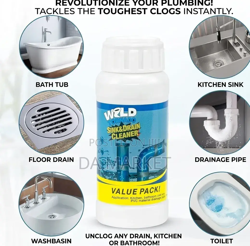 Wild Tornado Sink Drain Cleaner(ሲንክ እና የፍሳሽ ማጽጃ)