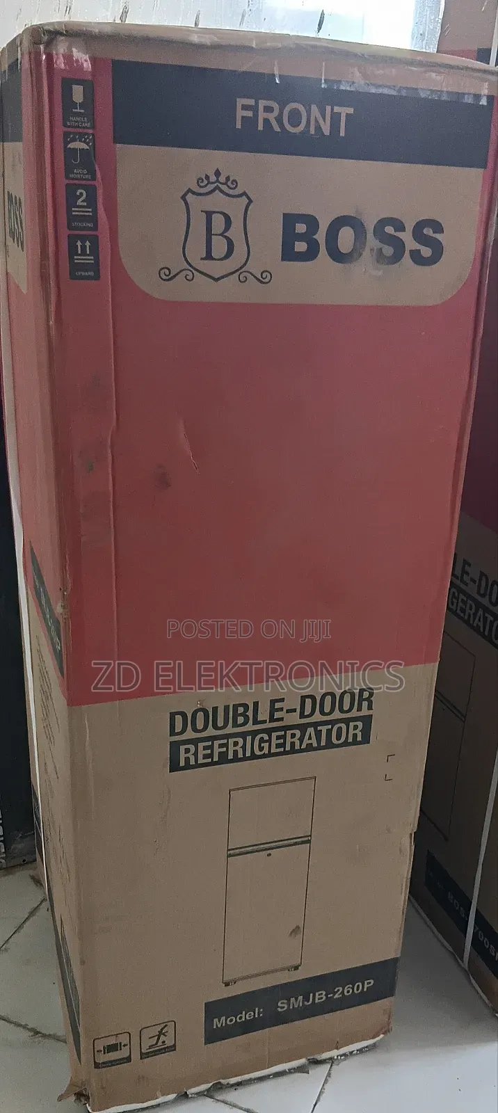 Boss Double Door Refrigator Modl 260