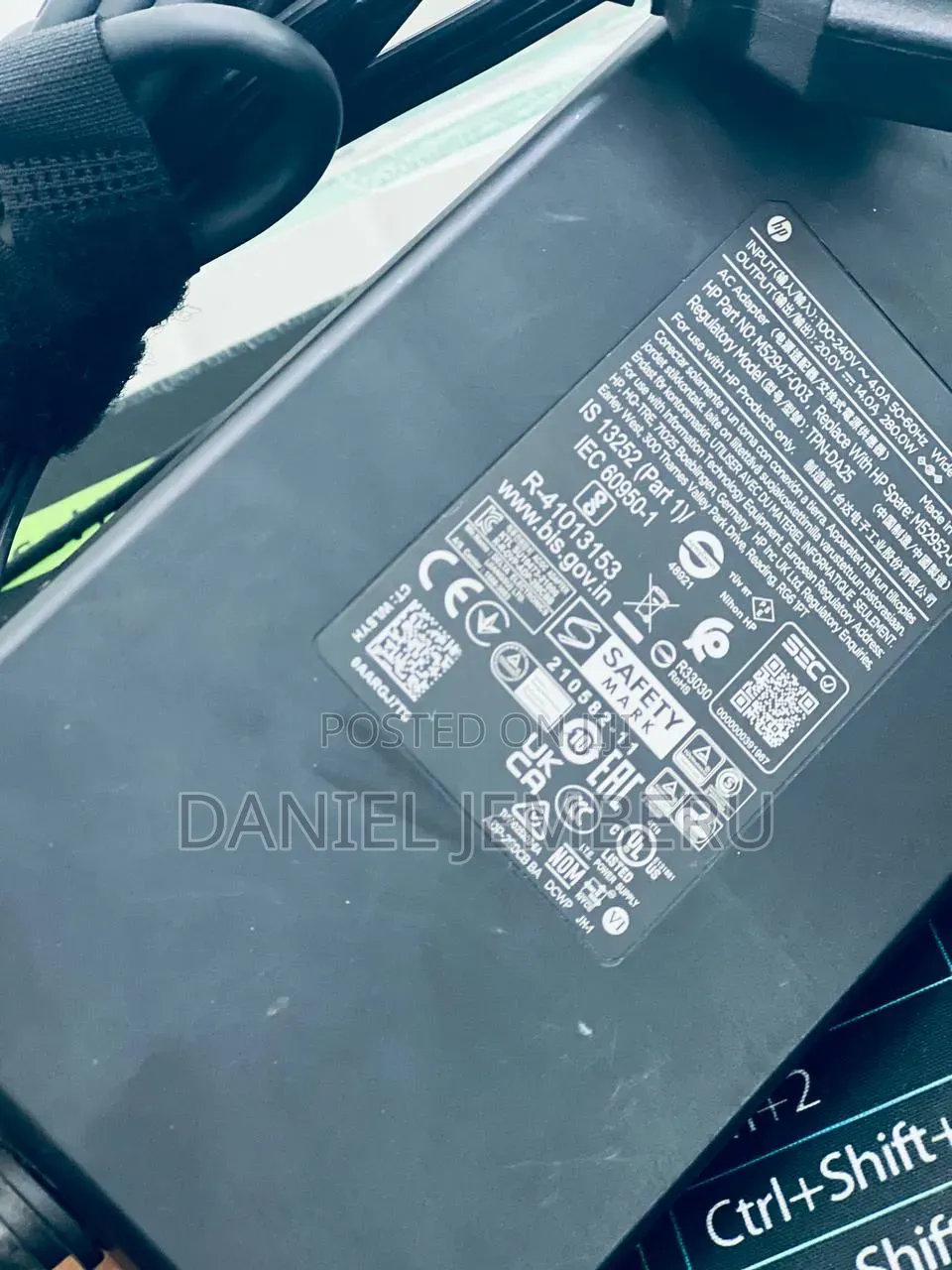 HP Bluepin 280w Original Charger