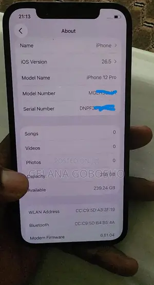 New Apple iPhone 12 Pro 256 GB Blue