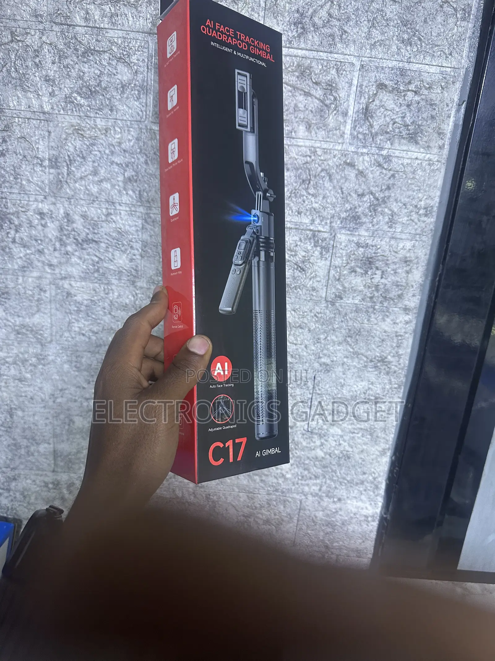C17 AI Face Tracking Gimbal and Selfie Stick