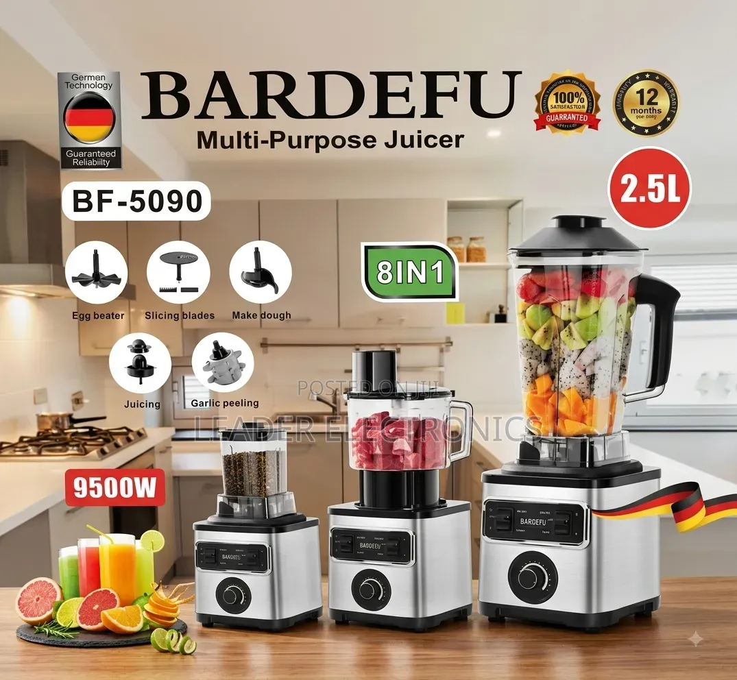 Bardefu 8-in-1 Juicer 2.5L – One Machine, Multiple Kitchen Functions
