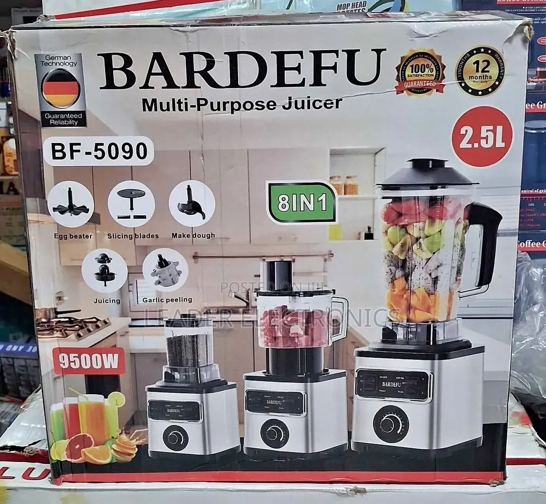 Bardefu 8-in-1 Juicer 2.5L – One Machine, Multiple Kitchen Functions
