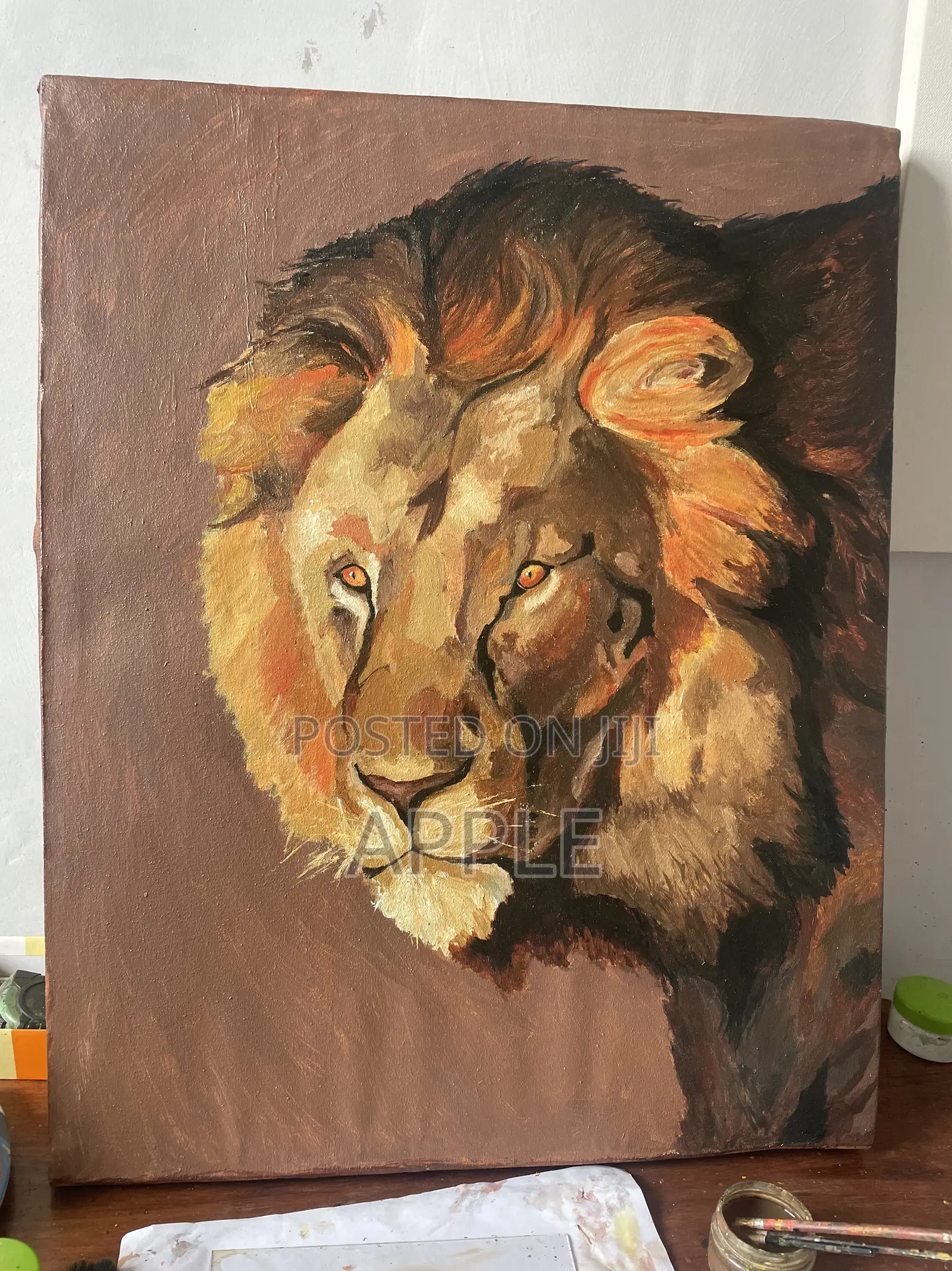 Canvas Painting Lion