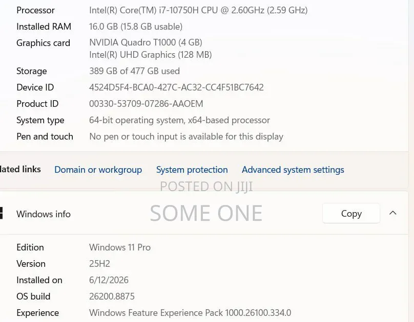 New Laptop Lenovo ThinkPad X1 Carbon 16GB Intel Core i7 SSD 512GB