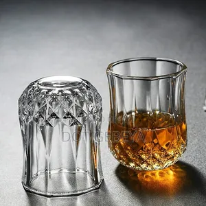 Vintage Diamond-Cut Crystal Glass Set