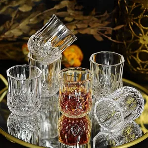 Vintage Diamond-Cut Crystal Glass Set