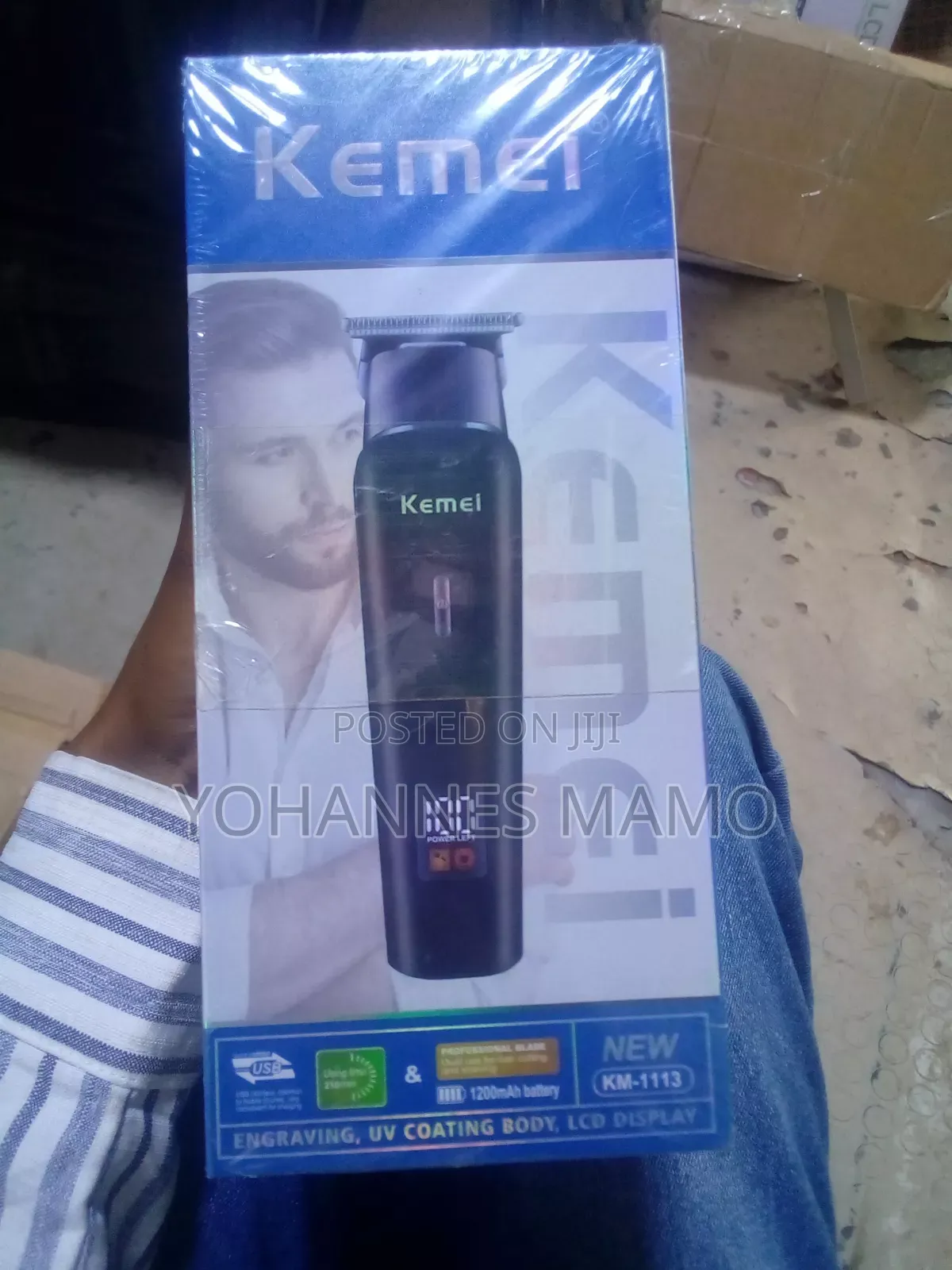 Kemel KM-1113 – Premium Electric Shaver | 1200mAh Battery, LCD Displiy