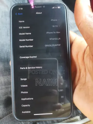 Apple iPhone XS Max 64 GB Graphite