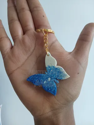 Butterfly Epoxy Keychains