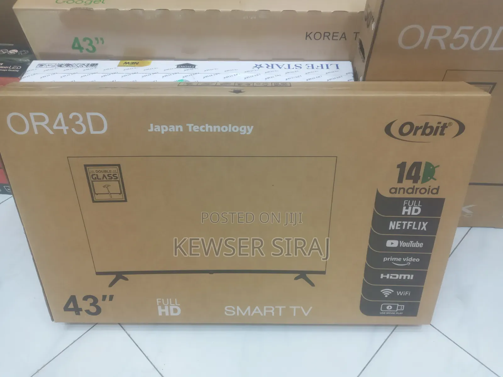 Mewe TV 43inch Smarte Andiroid TV