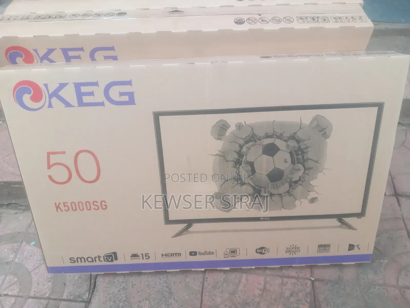 KEG TV 50inchi Smarte Android TV