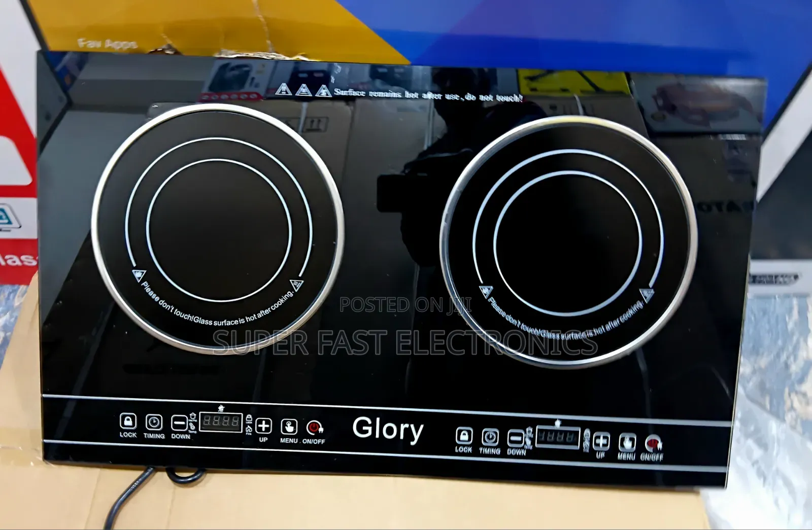 original Glory Ceramic Stove Hot Plate – 2 Burner, Touch Control