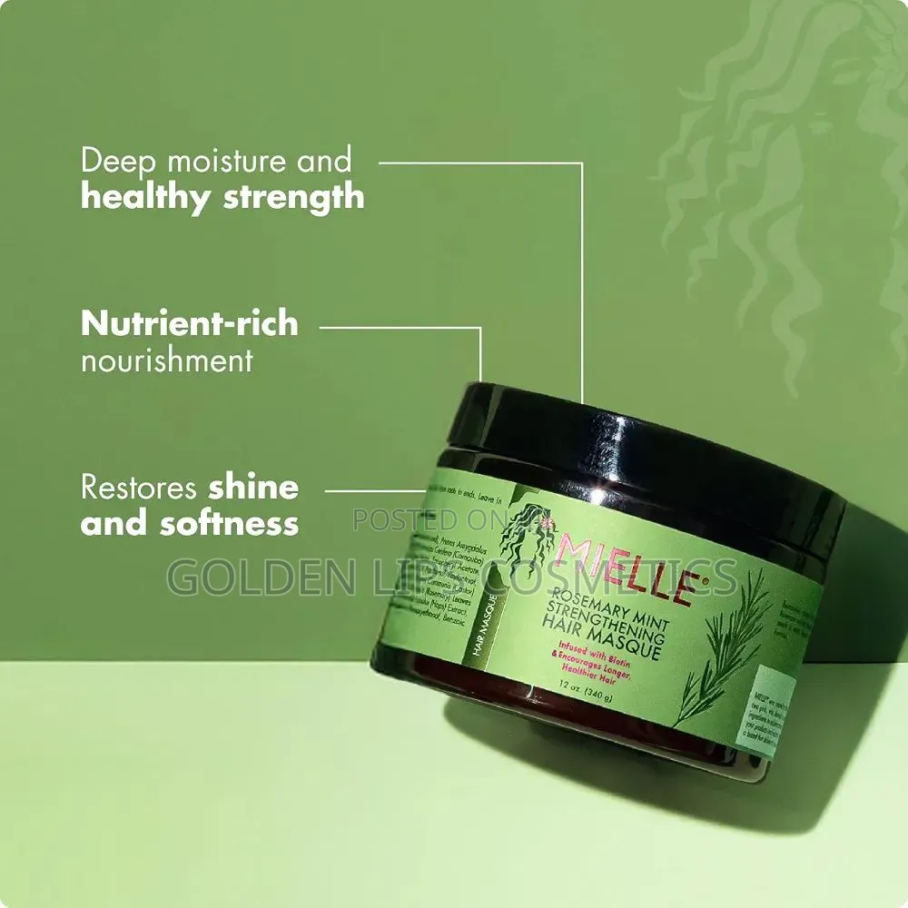 Mielle Rosemary Mint Strengthening Hair Masque Deep Conditioner