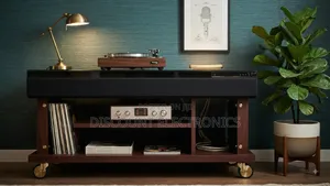 Modern Vintage Integrated Soundbar TV Stand Media Console