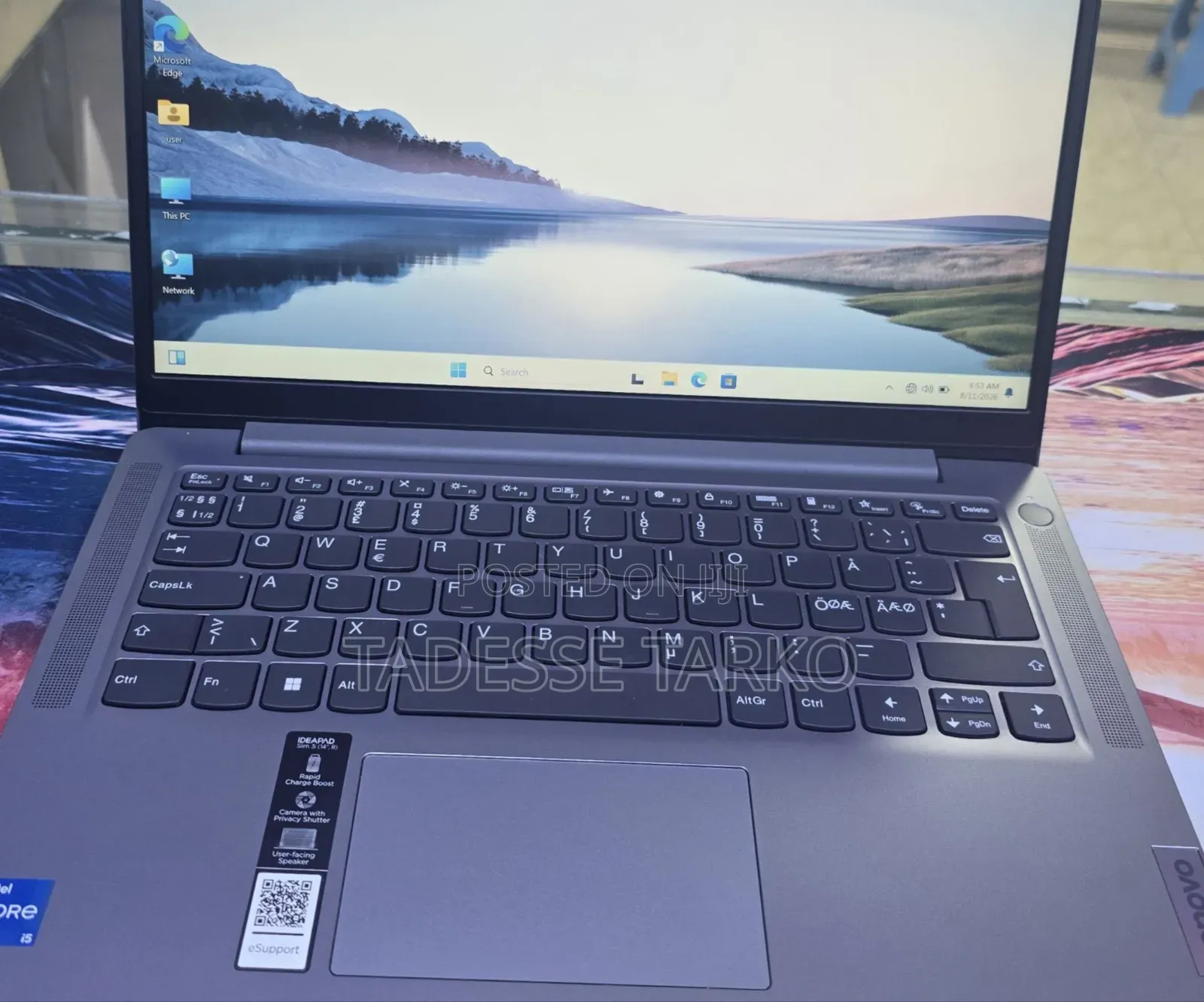New Laptop Lenovo 8GB Intel Core i5 SSD 512GB