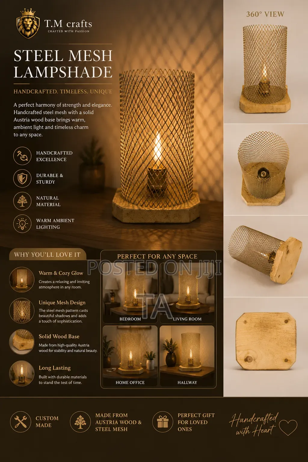 Custom Steel Mesh Lampshade