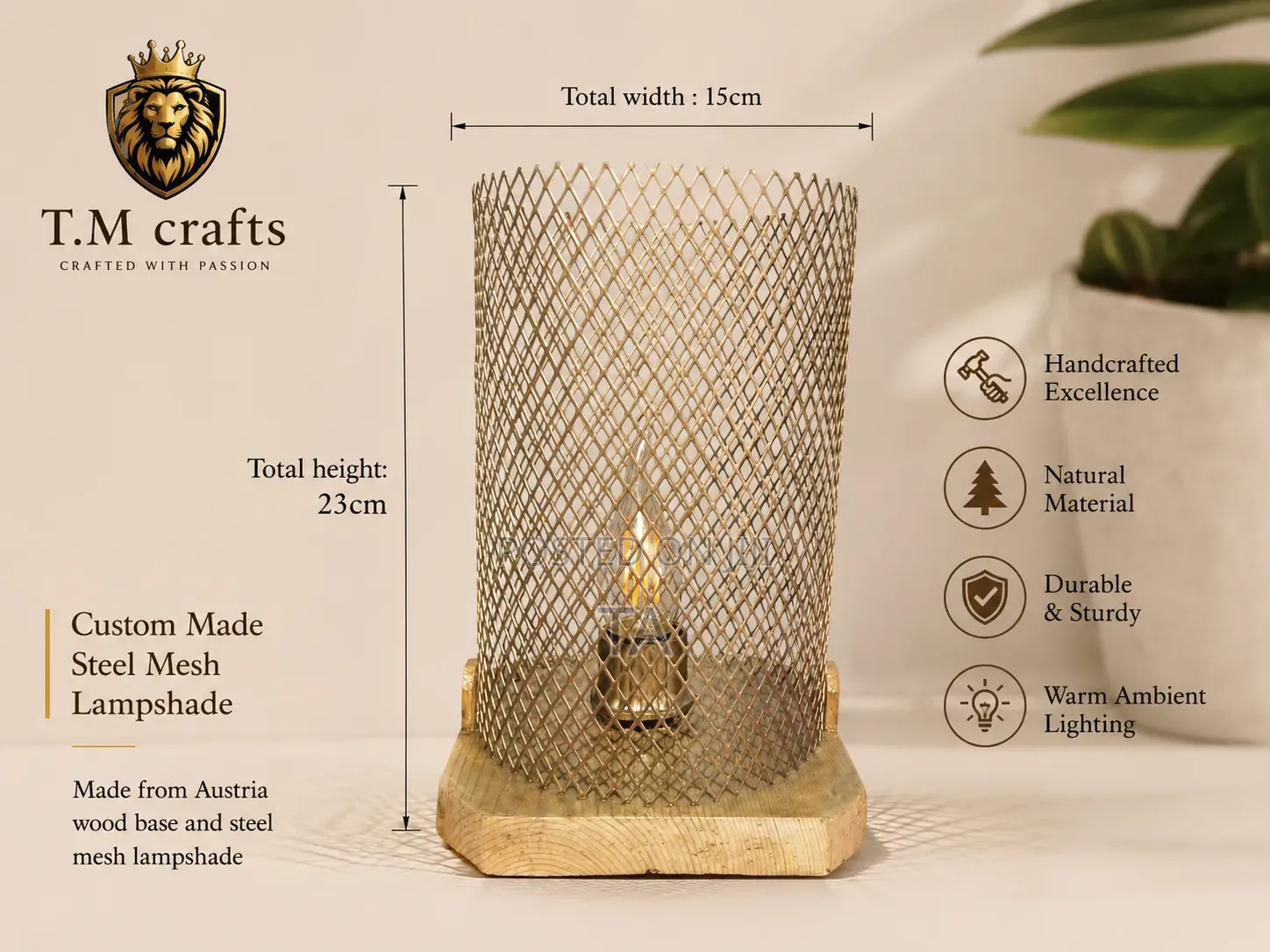 Custom Steel Mesh Lampshade