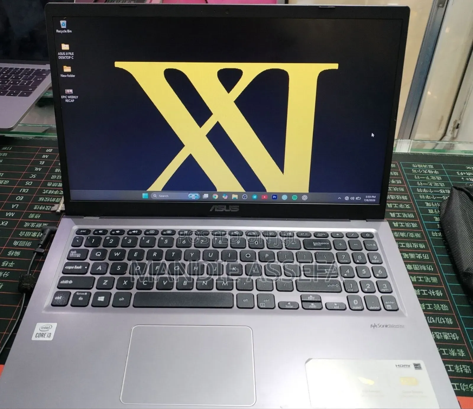 New Laptop Asus Vivobook 15 8GB Intel Core i3 SSD 256GB