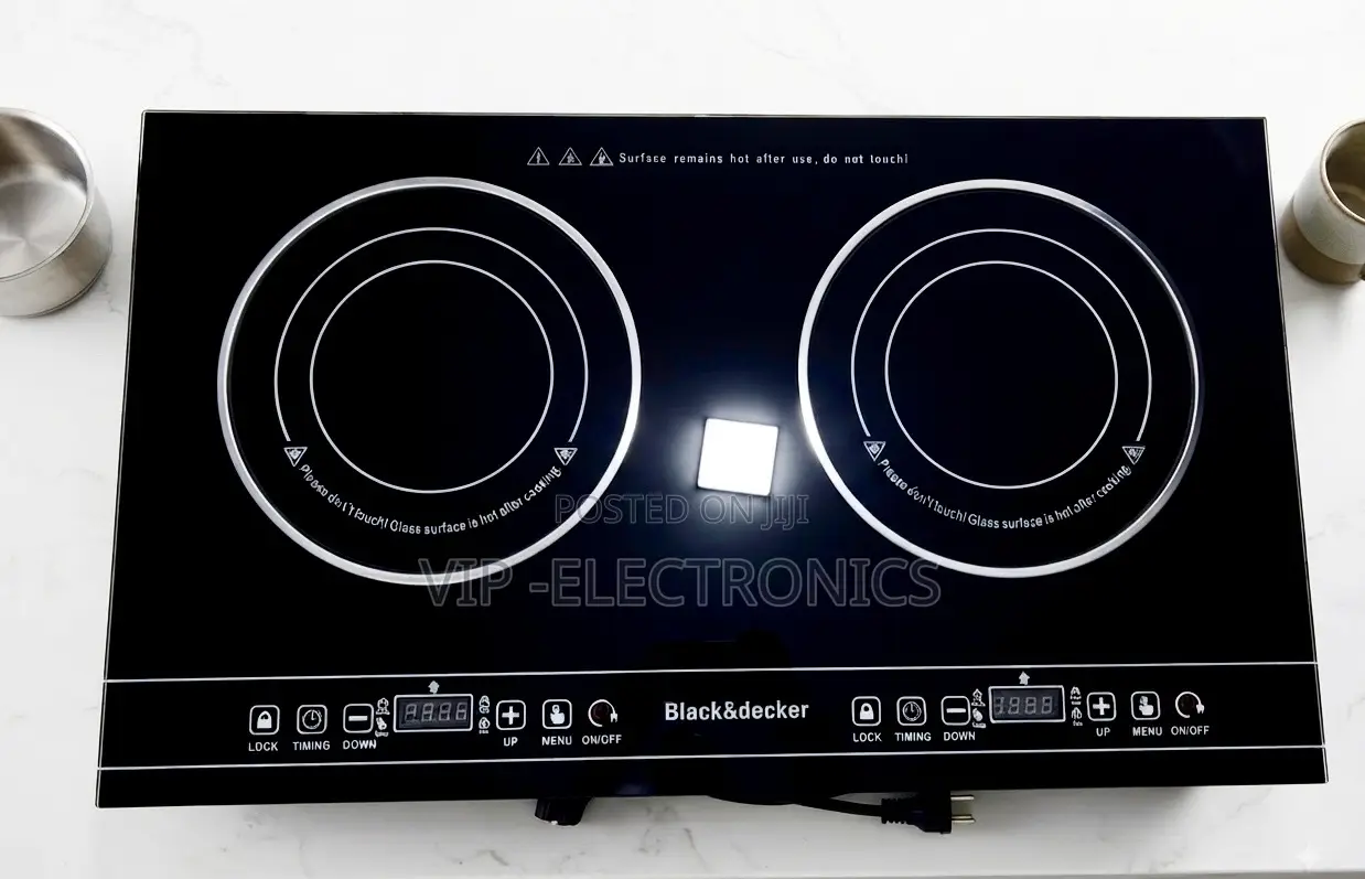 Black+Decker Ceramic Stove Double Electric Ceramic Cooker – 2 Burner