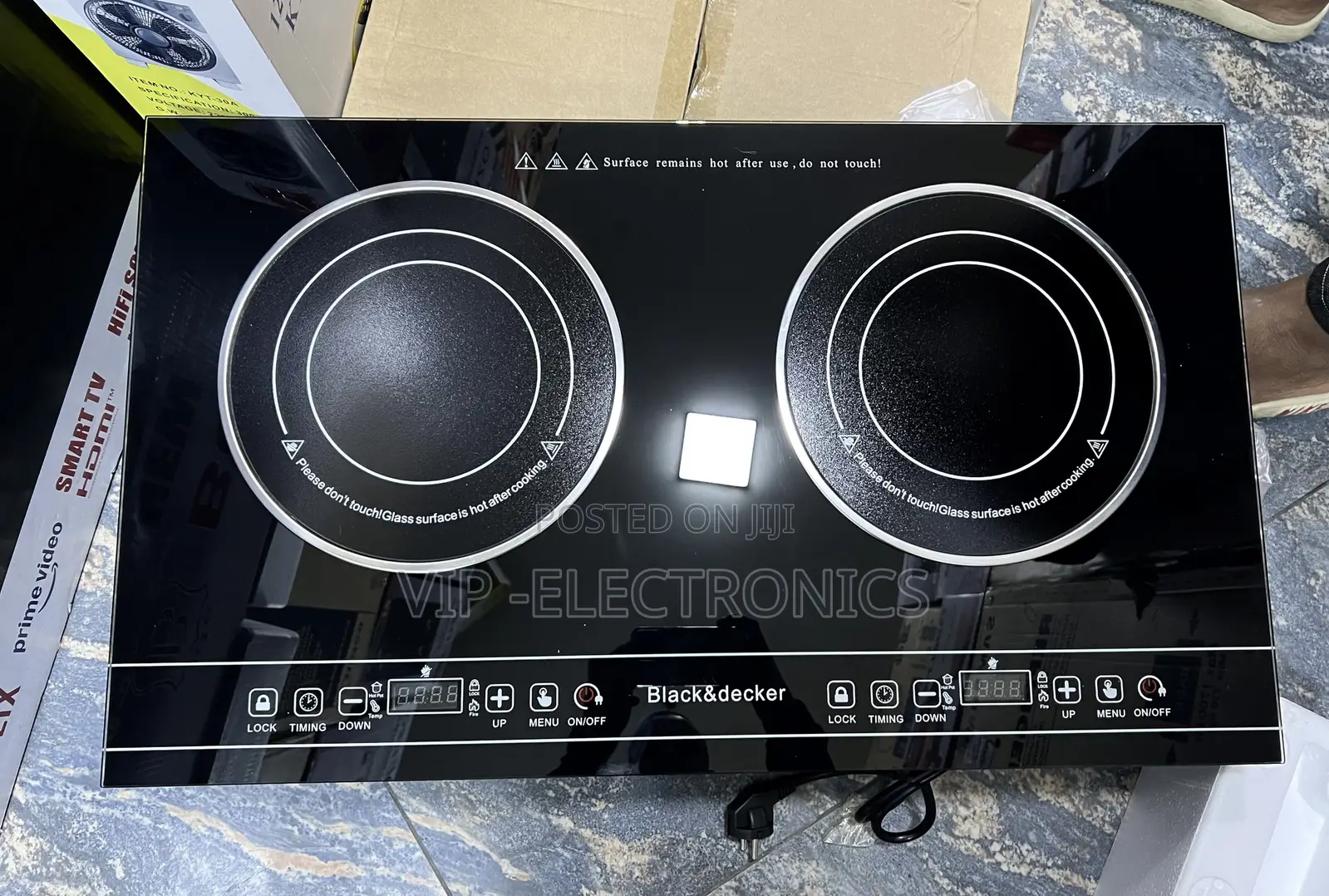 Black+Decker Ceramic Stove Double Electric Ceramic Cooker