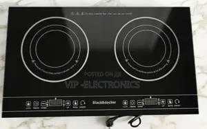Black+Decker Ceramic Stove Double Burner / 2 Cooking Zones Cooker