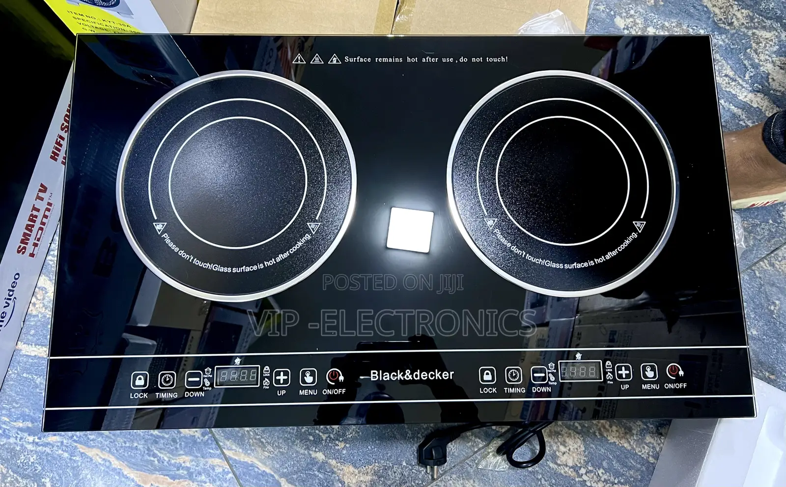 Black+Decker Ceramic Stove Double Burner / 2 Cooking Zones Cooker