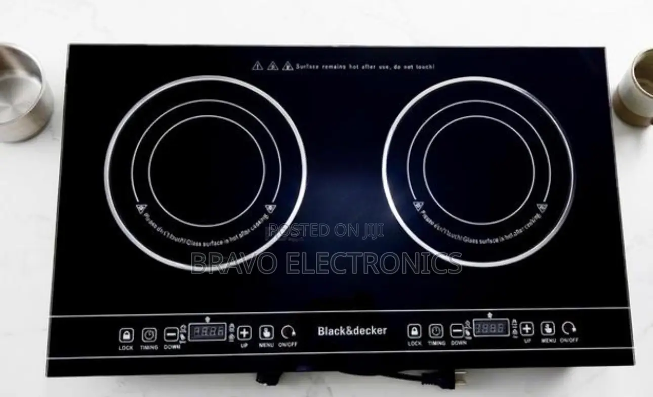  Black Decker Digital Stove | Premium Tempered Glass Design