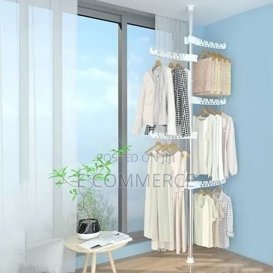 Telescopic Clothes Rack (ዘመናዊ የልብስ መስቀያ)
