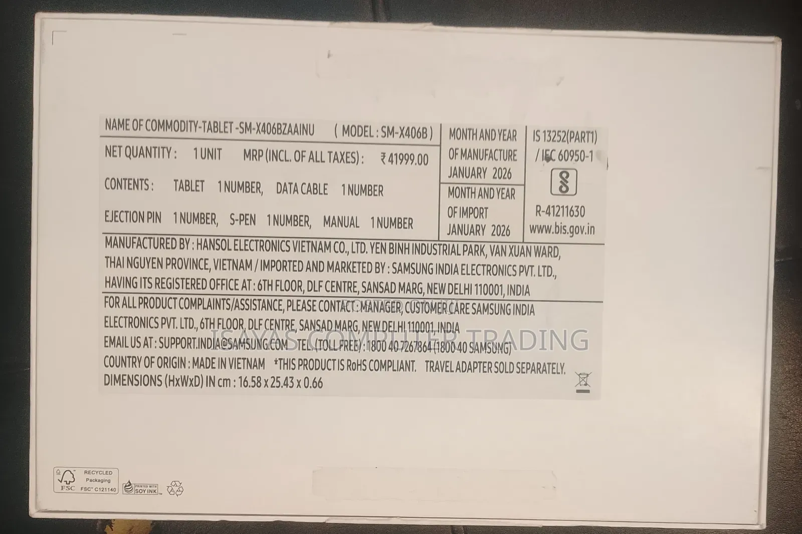 New Samsung Galaxy Tab S10 Lite 128 GB
