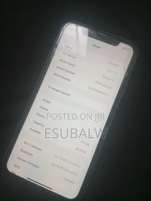 New Apple iPhone 11 64 GB Black