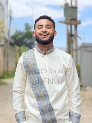 Elegant Ethiopian Habesha Men’s Traditional Shirt