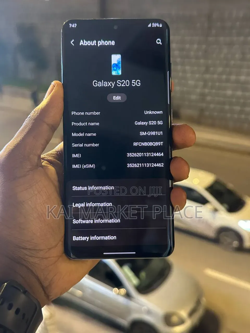 Samsung Galaxy S20+ 5G 128 GB Black