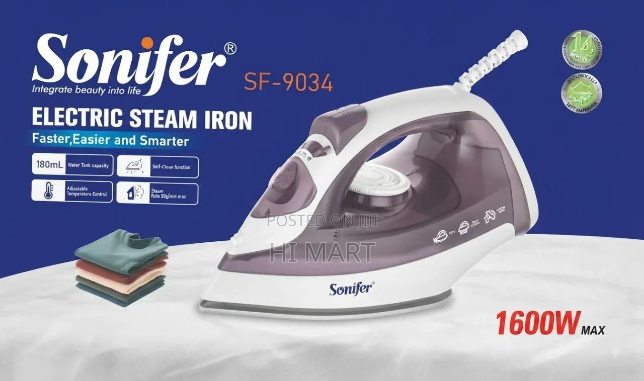 Sonifer Top Quality Electric Cloth Steam Iron(1600watt)
