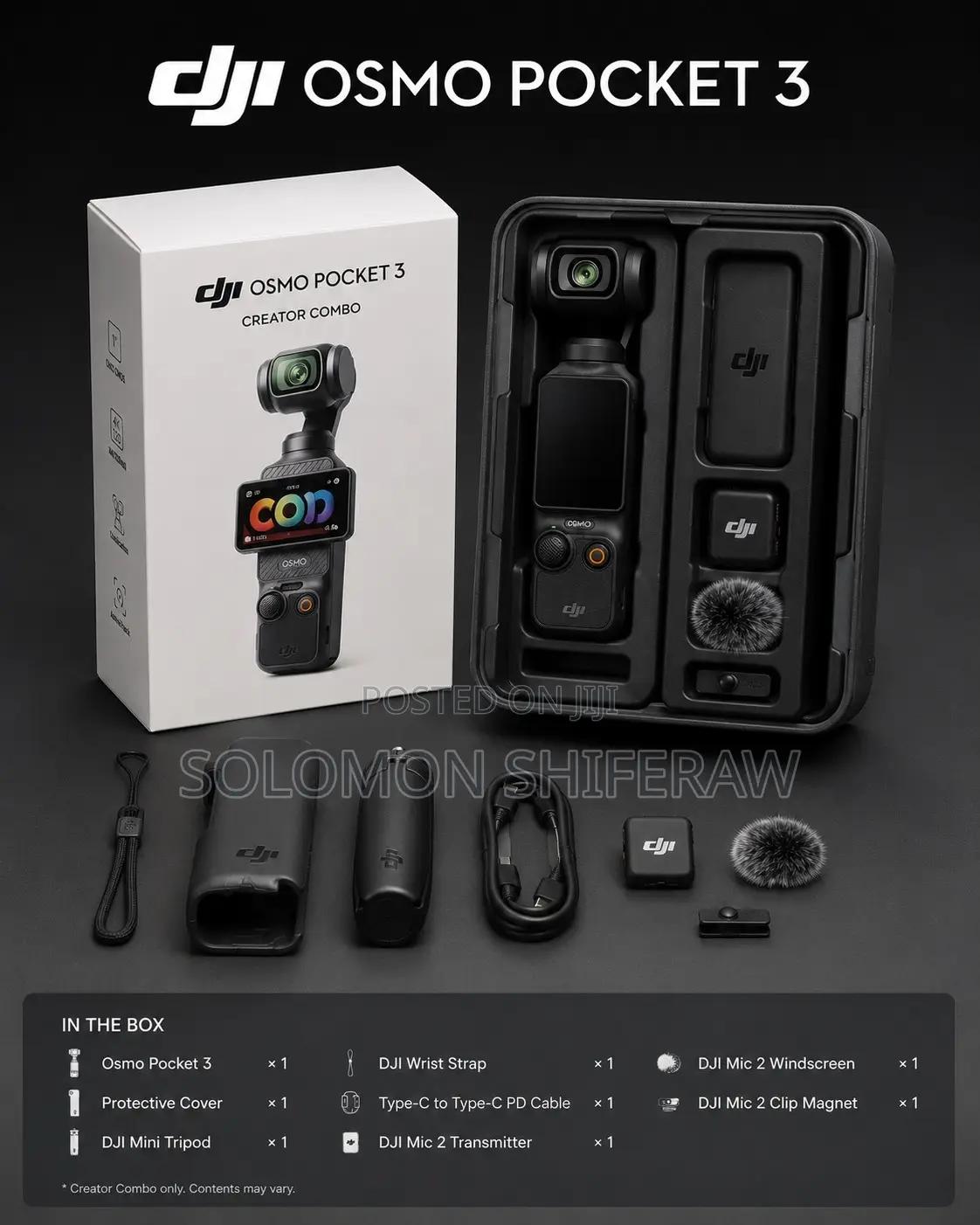 DJI Osmo Pocket 3 Creator Combo