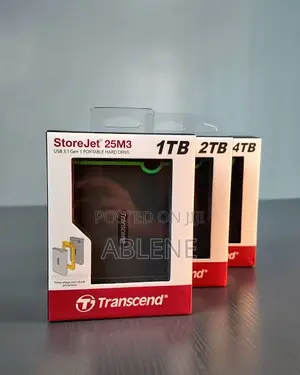 1TB Transcend External Hard Disk Drive Storage