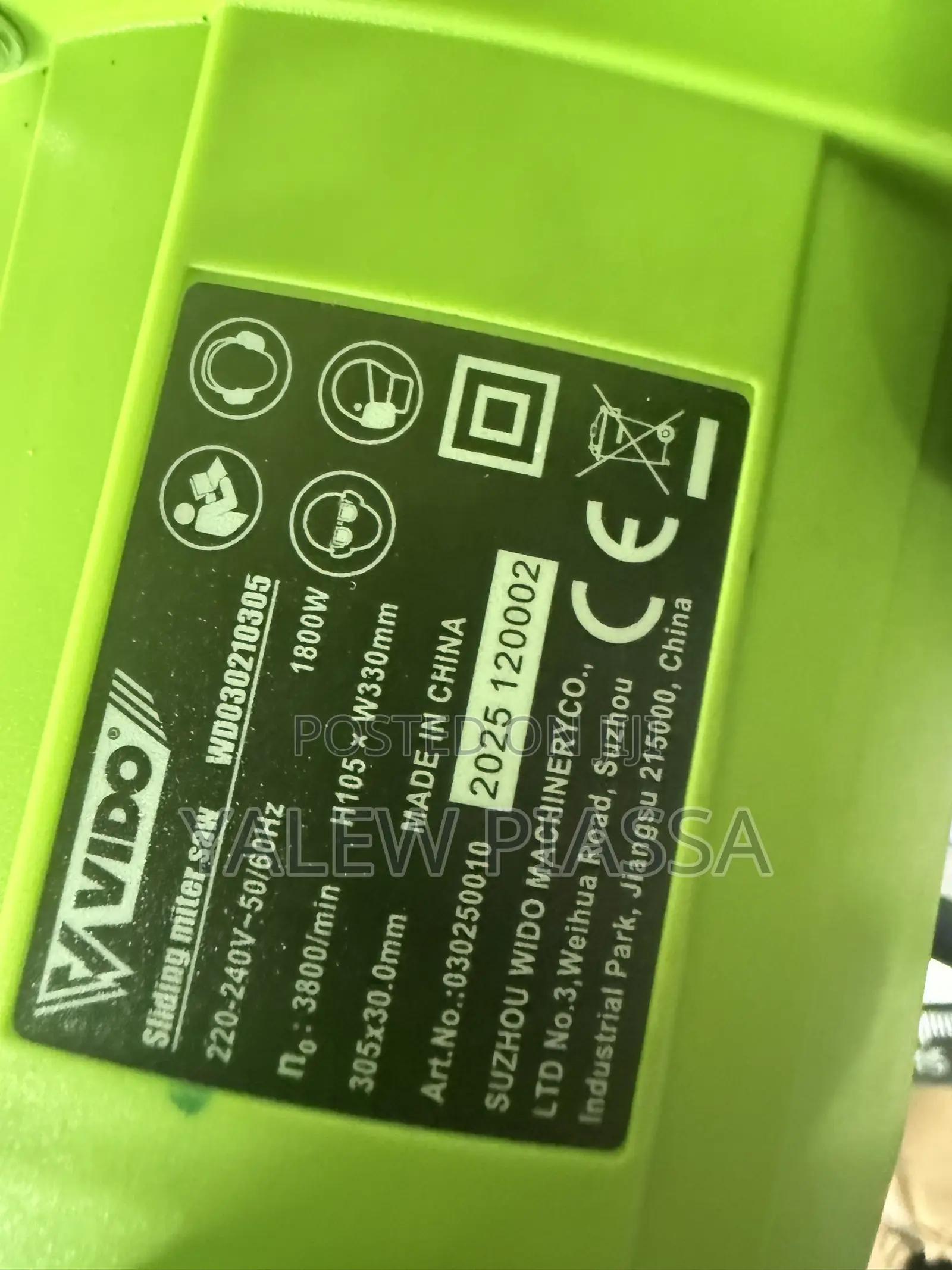 VIDO Sliding Miter Saw (Model: WD)