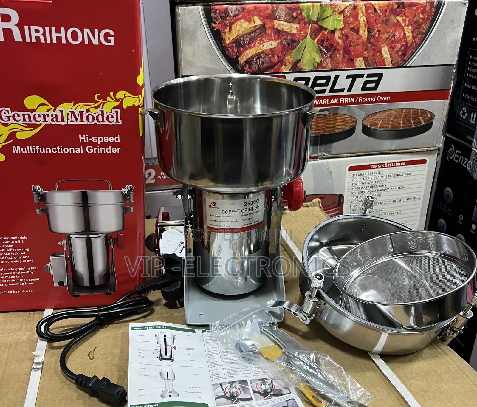 RIRIHONG Coffee Grinder 2500G Commercial Coffee Grinder – 150