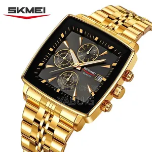 Skmei Gold Western Wrist Watch - Elegant Durable