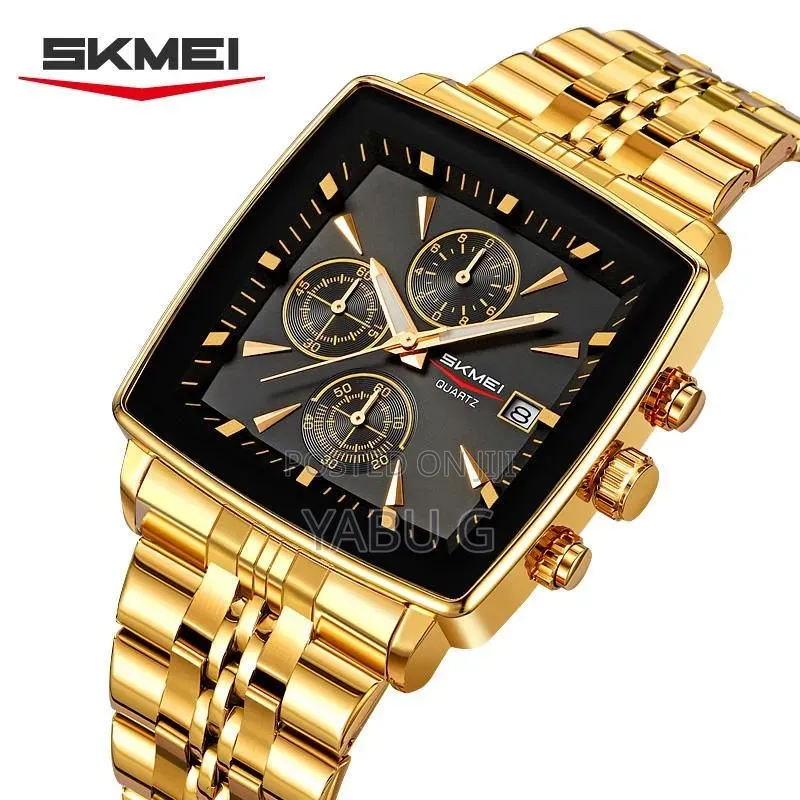 Skmei Gold Western Wrist Watch - Elegant Durable