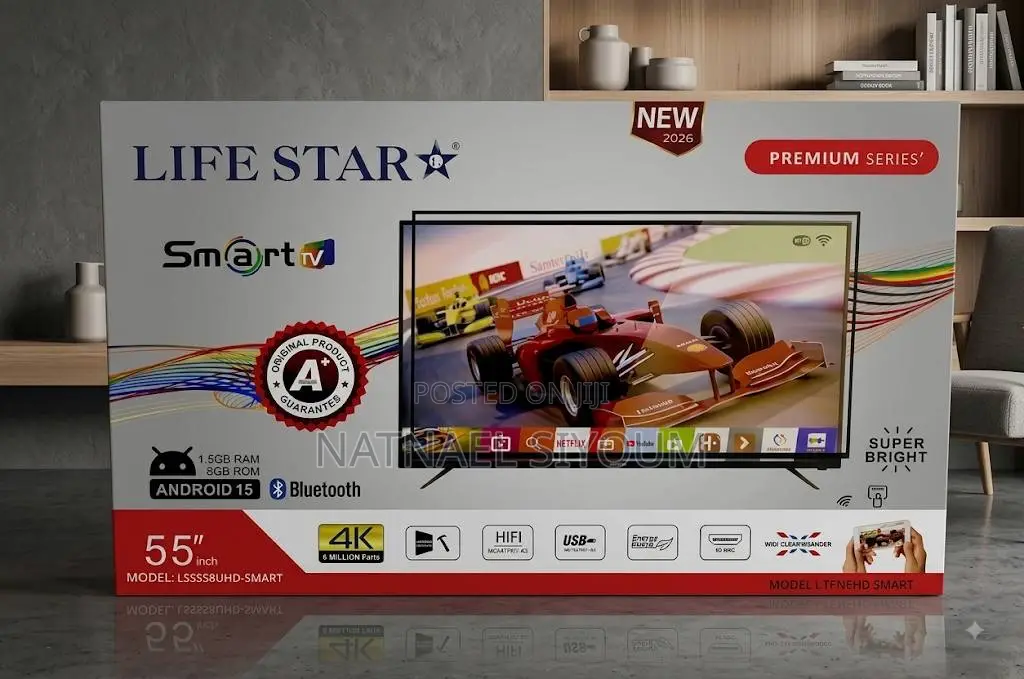 Life Star 55” Smart TV Ultra Hd Y