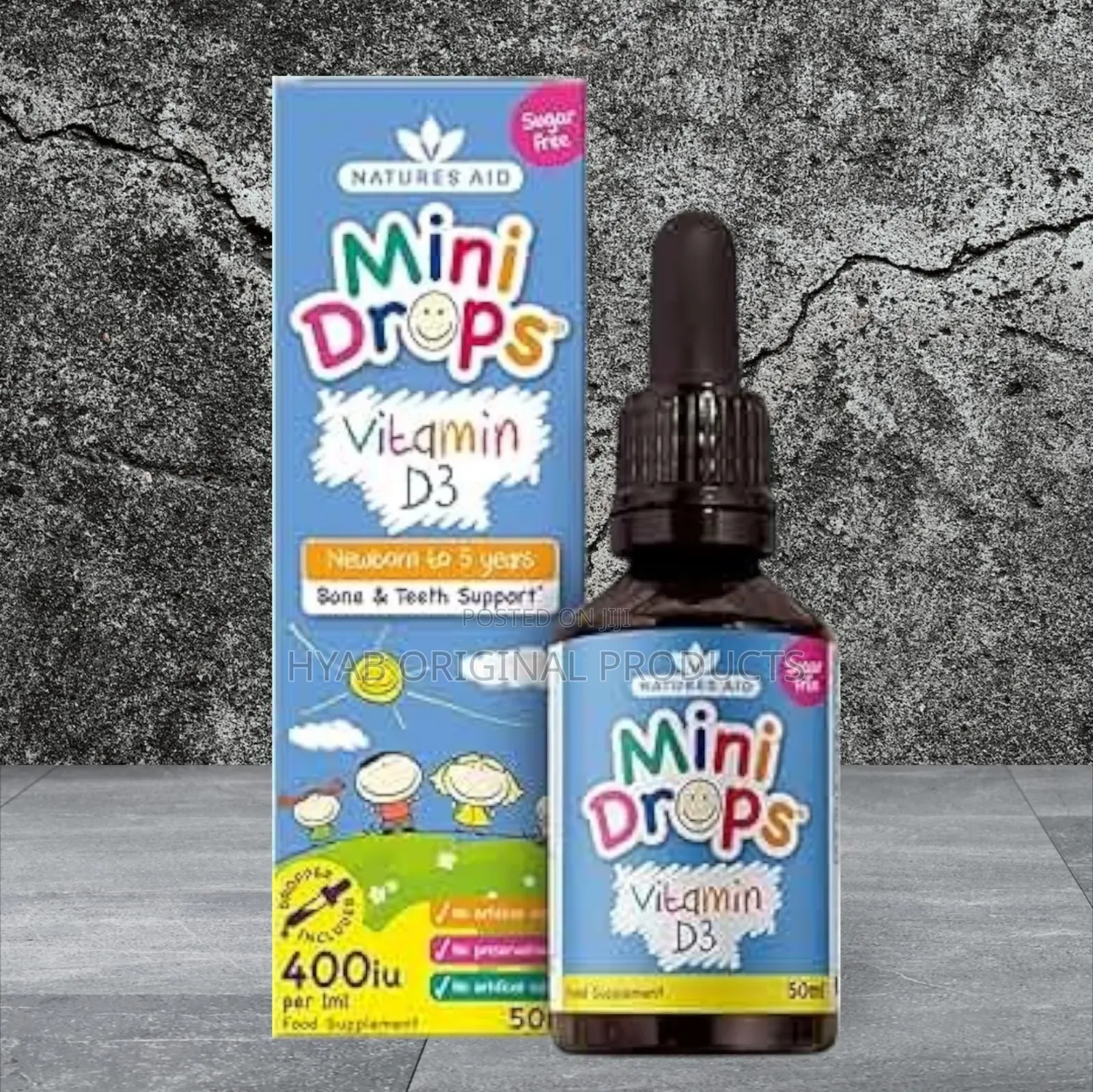 Natures Aid Mini Drops Vitamin D3 Liquid Supplement - 50ml