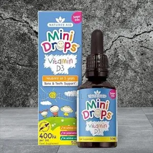 Natures Aid Mini Drops Vitamin D3 Liquid Supplement - 50ml
