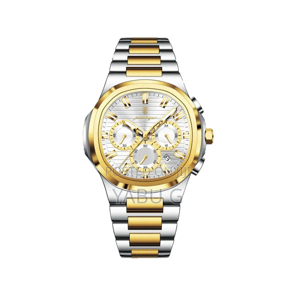 POEDAGAR Top Luxury Man Clock Waterproof Luminous Date