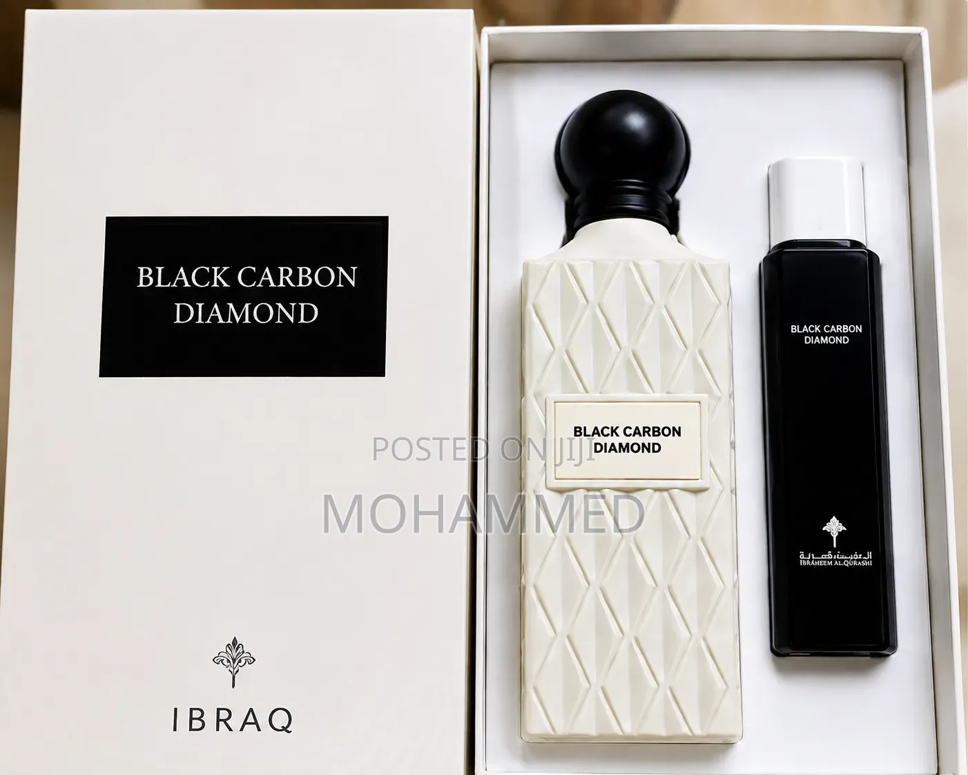 IBRAQ Black Carbon Diamond | Set (200ml + 50ml) | Luxury Perfume