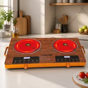 Silver Crest Double Electric Ceramic Stove ባለ ሁለት ቦታ የኤሌክትሪክ ሴራሚክ ምድጃ