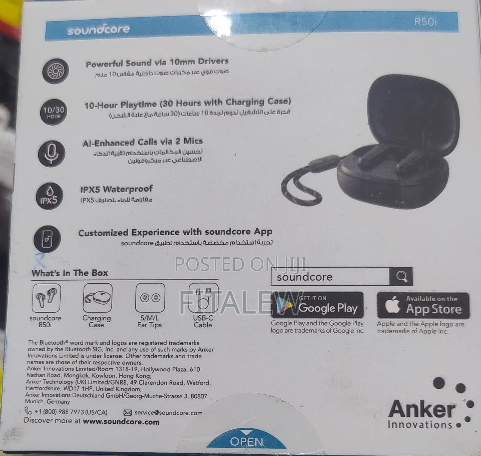 Soundcore by Anker R50i Nc Wireless Earbuds - Anc - New