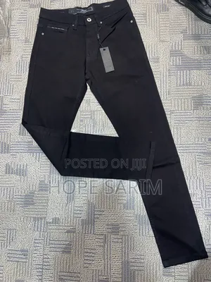 Crux Premium Slim-Fit Jet Black Jeans: