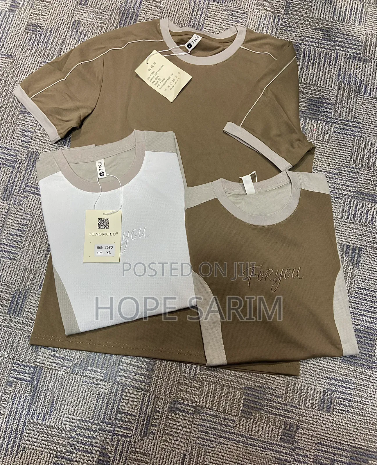 Fengmolu "For You" Minimalist Graphic Tees